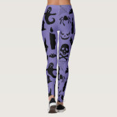 Waar Spooky ontmoet verfijning, Halloween thema Leggings (Achterkant)