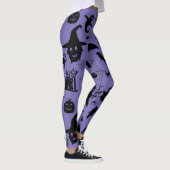 Waar Spooky ontmoet verfijning, Halloween thema Leggings (Rechts)