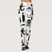 Waar Spooky ontmoet verfijning, Halloween thema Leggings (Achterkant)