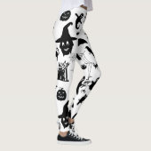 Waar Spooky ontmoet verfijning, Halloween thema Leggings (Rechts)