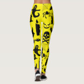 Waar Spooky ontmoet verfijning, Halloween thema Leggings (Achterkant)