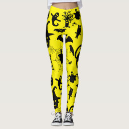 Waar Spooky ontmoet verfijning, Halloween thema Leggings