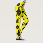 Waar Spooky ontmoet verfijning, Halloween thema Leggings (Rechts)