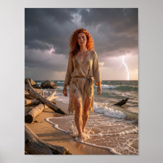 Waar storm en stille kracht elkaar ontmoeten Poste Poster