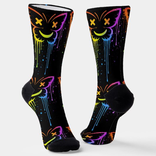 Waar te Kopen Cool Socks 00392 Butterfly Drip Sock Sokken (Gebogen)