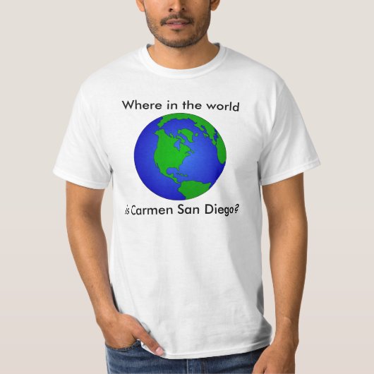 Waar ter wereld is Carmen San Diego? Shirt (Voorkant)
