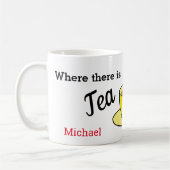 Waar thee is, is hoop. Naam. Geel Koffiemok (Links)