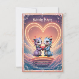Waar twee zielen voor altijd kiezen RSVP kaartje