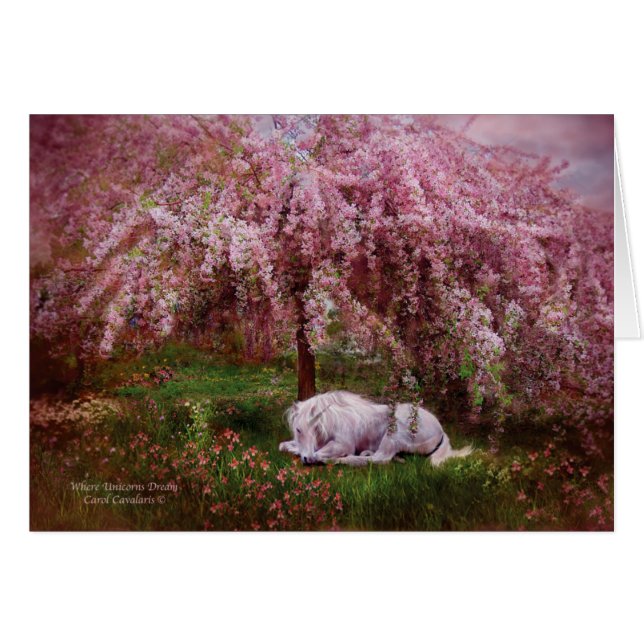 Waar Unicorn's Dream ArtCard (Voorkant Horizontaal)