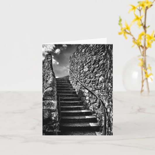 Waar uw stappen blanco leiden kaart (Gele Bloem)