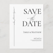 Waar voor altijd begint, bewaar de datum aankondigingskaart (Voorkant)