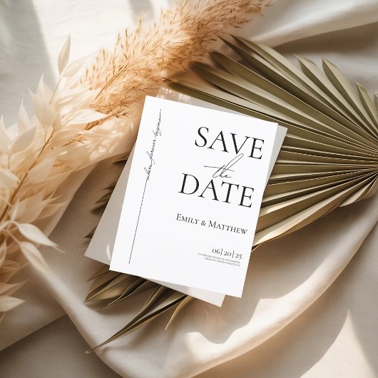 Waar voor altijd begint, bewaar de datum aankondigingskaart