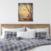 Waar voortgang en Romance samenkomen Canvas Afdruk (Insitu (Slaapkamer))