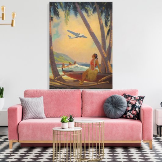 Waar voortgang en Romance samenkomen Canvas Afdruk (Insitu (Woonkamer))