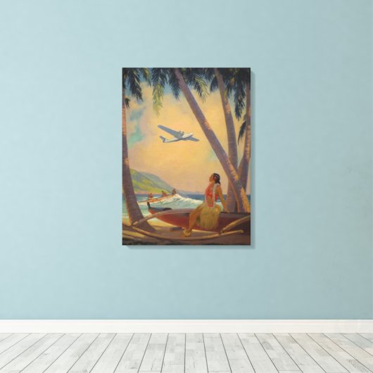 Waar voortgang en Romance samenkomen Canvas Afdruk (Insitu (Houten vloer))