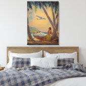 Waar voortgang en Romance samenkomen Canvas Afdruk (Insitu (Slaapkamer))