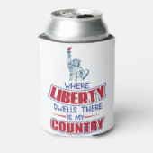 Waar vrijheid heerst is mijn land blikjeskoeler (Blikje Achterkant)