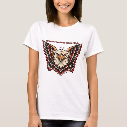 Waar vrijheid vliegt t-shirt (Voorkant)