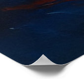 Waar Vuur en Stilte Samenkomen Abstract Poster (Hoek)