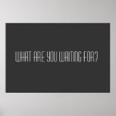Waar wacht je op? poster (Voorkant)