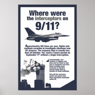 Waar waren de 911 interceptoren? Poster met hoge s