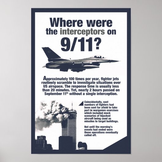 Waar waren de 911 interceptoren? Poster met hoge s (Voorkant)