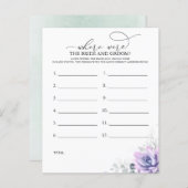 Waar waren de BRIDE en het GROOM-fotospel? (Voorkant / Achterkant)