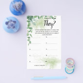 Waar waren de Eucalyptus Vrijgezellenfeest Game Ka Flyer (Enkel)