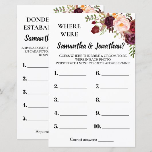 Waar waren de vrijgezellenfeesten van het engels s (Voorkant / Achterkant)