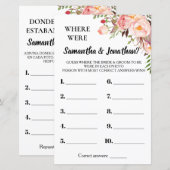 Waar waren de vrijgezellenfeesten van het engels s (Voorkant / Achterkant)