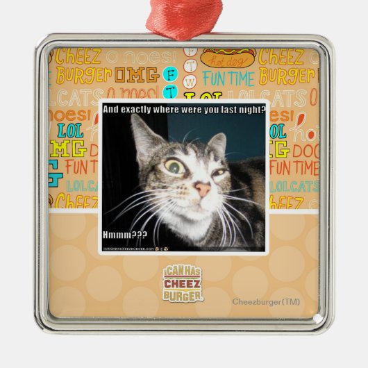 Waar waren jullie? metalen ornament (Voorkant)