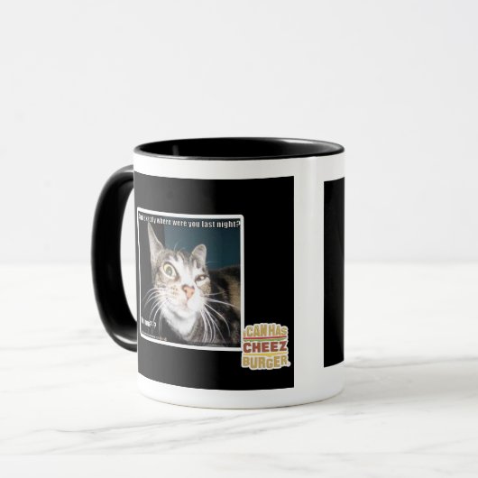 Waar waren jullie? mok (Voorkant links)