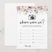 Waar waren we Bruidsmeesterschap Gamekaart Kaart (Voorkant / Achterkant)