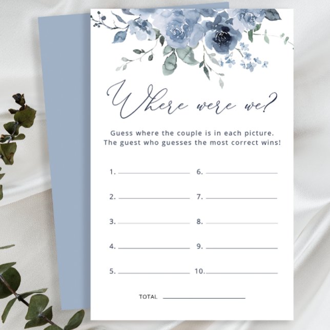 Waar waren we Dusty Blue Vrijgezellenfeest Game (Creator heeft geüpload)