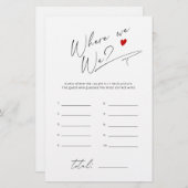 Waar waren we Eenvoudig script vrijgezellenfeest s (Voorkant / Achterkant)