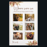 Waar waren we Game Herfst Pampas Grass Couple Foto<br><div class="desc">Waar waren we Game Herfst Pampas Grass Paar Foto Geniet van uw vrijgezellenfeest of vrijgezellenfeest met deze aanpasbare spelkaart! Waterverf tropisch boeket met droge pampa's Dit leuke vrijgezellenfeest spel is een geweldige manier om meer te leren over het paar voor hun grote dag. HOE TE SPELEN - Selecteer tien foto's...</div>