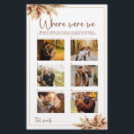 Waar waren we Game Herfst Pampas Grass Couple Foto<br><div class="desc">Waar waren we Game Herfst Pampas Grass Paar Foto Geniet van uw vrijgezellenfeest of vrijgezellenfeest met deze aanpasbare spelkaart! Waterverf tropisch boeket met droge pampa's Dit leuke vrijgezellenfeest spel is een geweldige manier om meer te leren over het paar voor hun grote dag. HOE TE SPELEN - Selecteer tien foto's...</div>