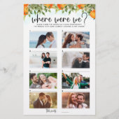 Waar waren we spel Oranje Citrus 8 paar foto's (Voorkant)