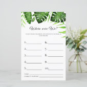 Waar waren we Vrijgezellenfeest Game Tropische Gre (Staand voorkant)