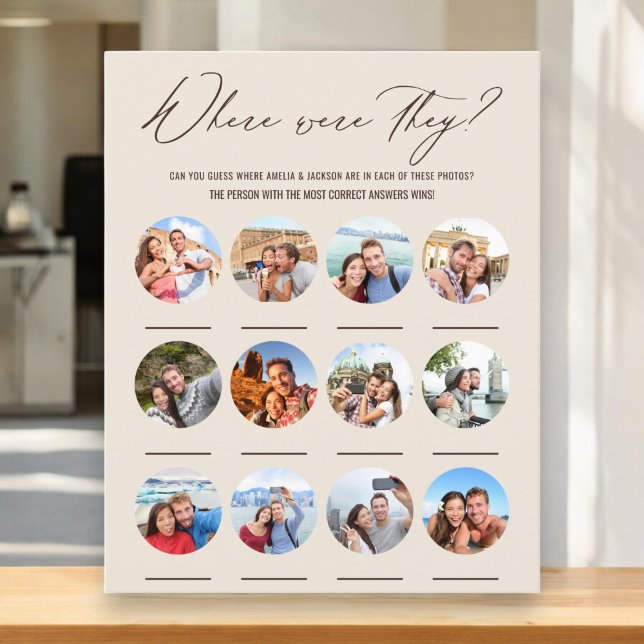 Waar waren ze 12 foto's Vrijgezellenfeest spel (Creator heeft geüpload)