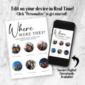 Waar waren ze bruiloft spel kaart