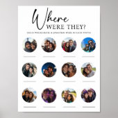 Waar waren ze bruiloft Verloving spel 12 foto's Poster (Voorkant)
