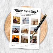 Waar waren ze foto gissen spel kaart