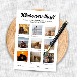 Waar waren ze foto gissen spel kaart