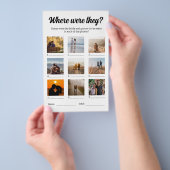 Waar waren ze leuk foto gissen spel flyer (Hand)