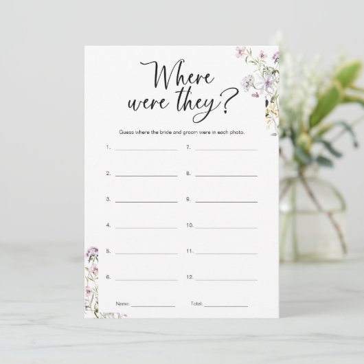 Waar waren ze minimalistisch Vrijgezellenfeest spe Kaart (Staand voorkant)