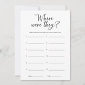 Waar waren ze minimalistisch Vrijgezellenfeest spe Kaart (Voorkant)