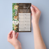 Waar waren ze Safari Baby shower Game Kaart (Hand)
