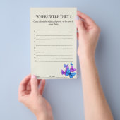 Waar waren ze Vrijgezellenfeest Game Butterfly Fly Flyer (Hand)