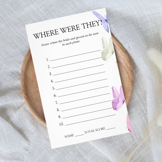 Waar waren ze Vrijgezellenfeest Game Butterfly Flyer